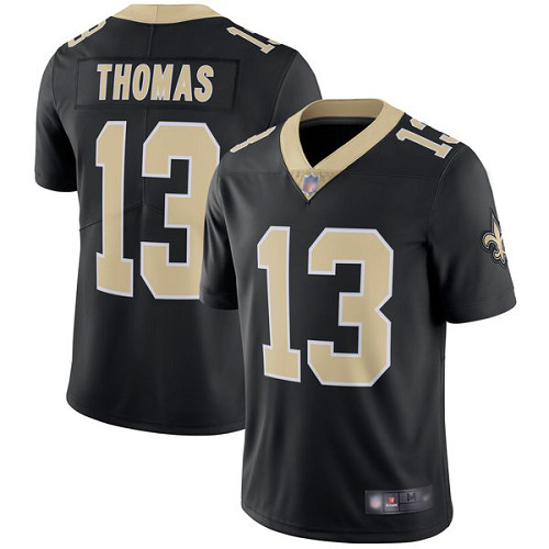 Men New Orleans Saints Limited Black Michael Thomas Home Jersey NFL Football #13 Vapor Untouchable Jersey